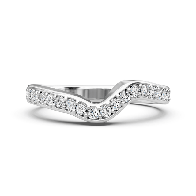 0.45 CT Round Cut Natural Diamonds - Wedding Band