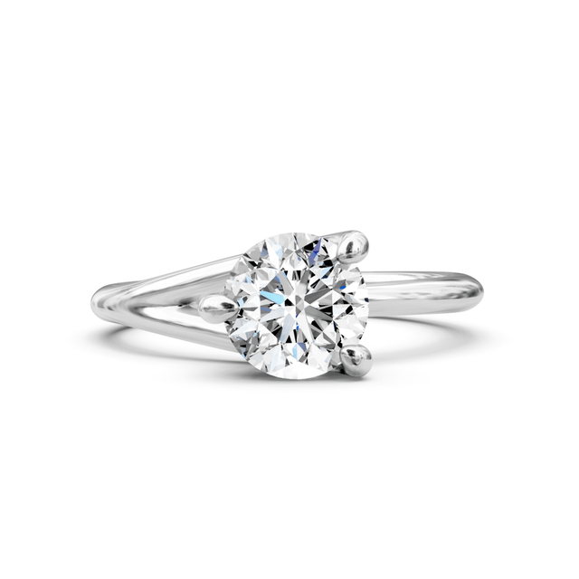 0.35-1.50 CT Round Cut Natural Diamonds - Solitaire Rings