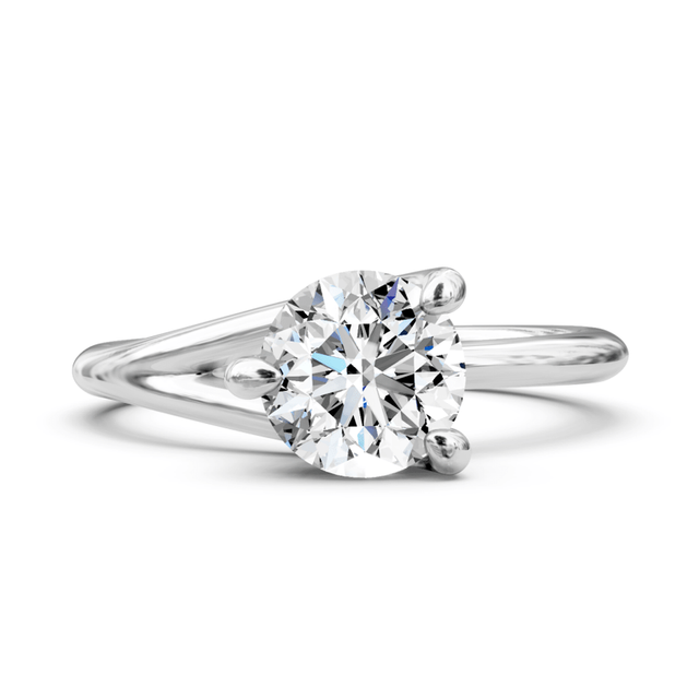 0.35-1.50 CT Round Cut Natural Diamonds - Solitaire Rings