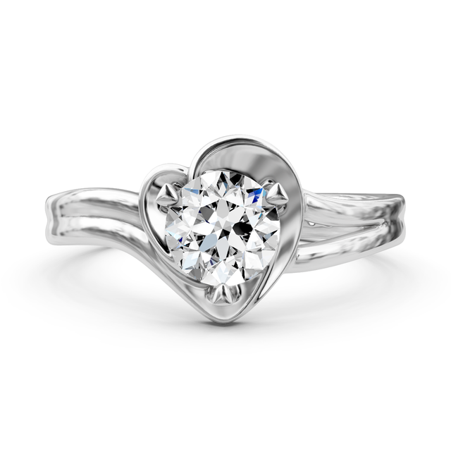0.35-1.50 CT Round Cut Natural Diamonds - Solitaire Rings