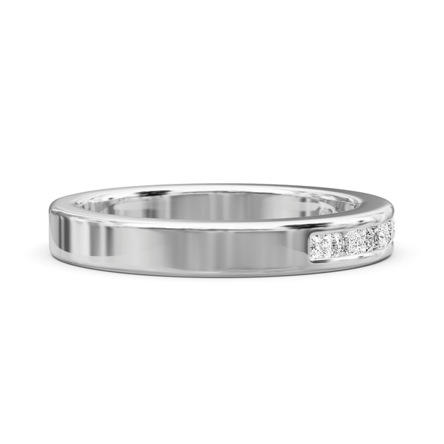 0.25 CT Princess Cut Natural Diamonds - Wedding Band