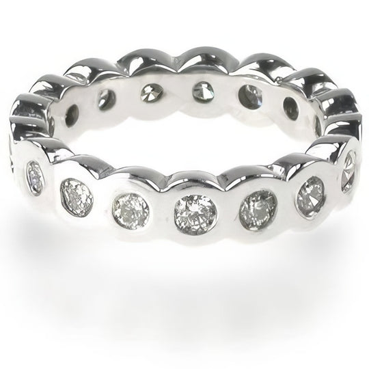 1.30 CT Round Cut Diamonds - Eternity Ring