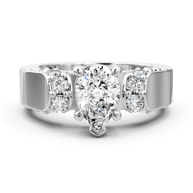 1.00-2.15 CT Round Cut Natural Diamonds - Engagement Ring