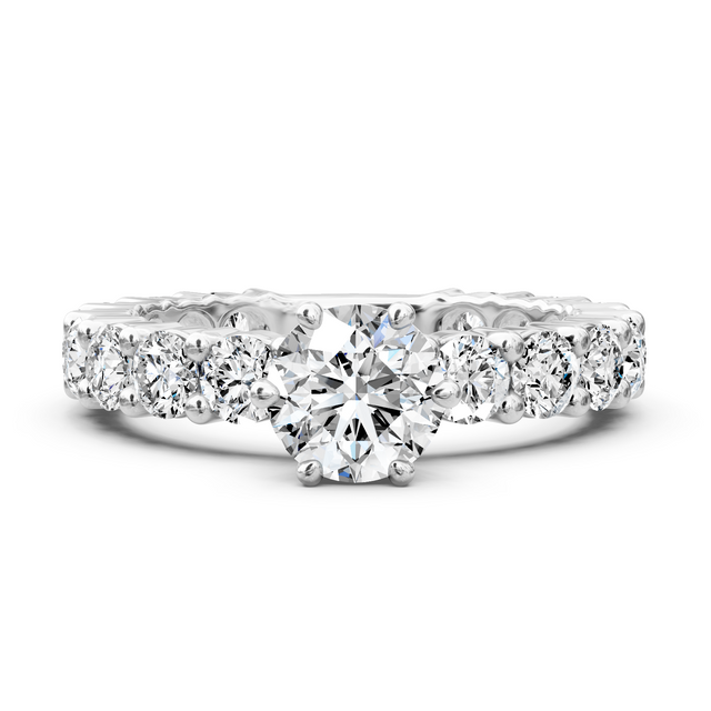 1.80-7.30 CT Round Cut Lab Grown Diamonds - Engagement Ring