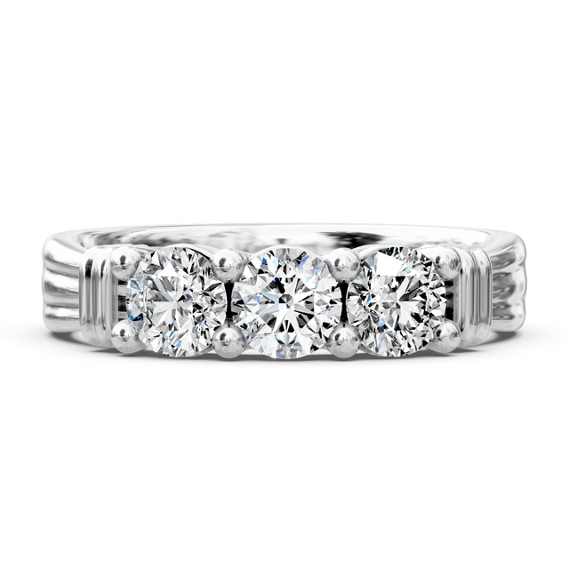 1.05-6.55 CT Round Cut Lab Grown Diamonds - Engagement Ring