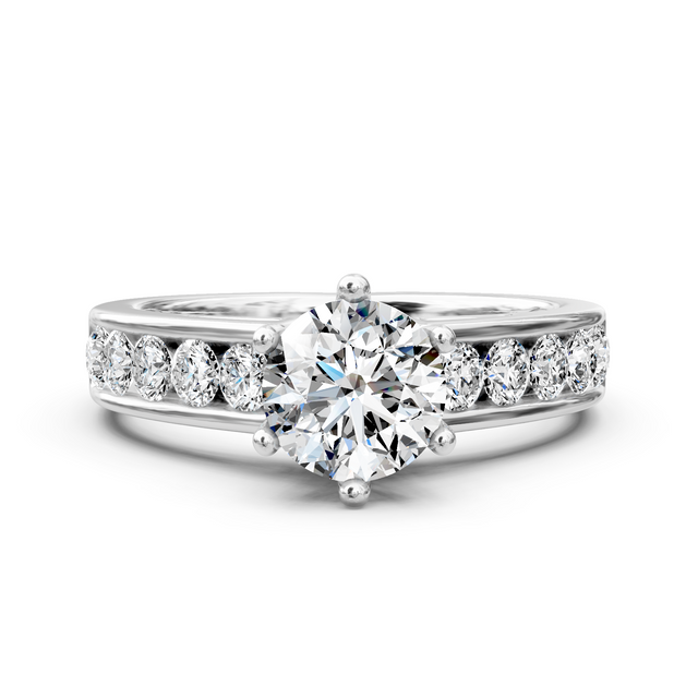1.15-6.65 CT Round Cut Lab Grown Diamonds - Engagement Ring