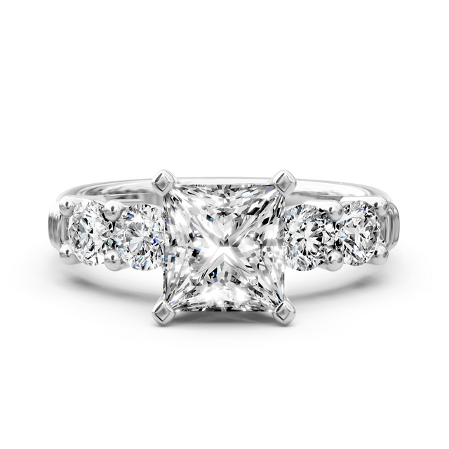 1.10-6.60 CT Round Cut Lab Grown Diamonds - Engagement Ring