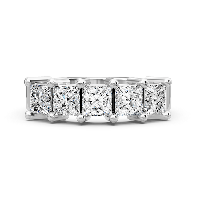 1.70 CT Princess Cut Natural Diamonds - Wedding Band