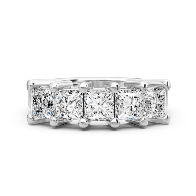2.00 CT Princess Cut Natural Diamonds - Wedding Band