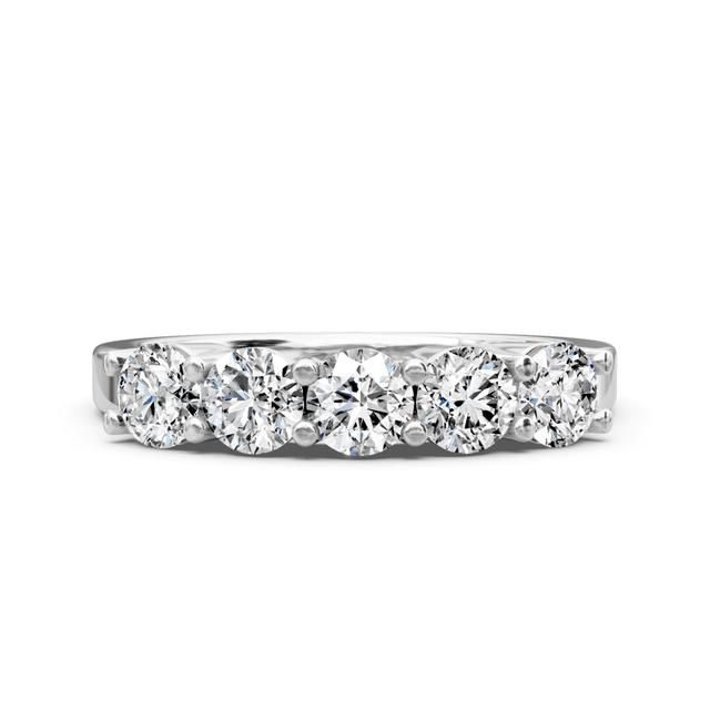 0.80 CT Round Cut Natural Diamonds - Wedding Band