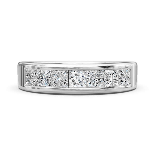 1.20 CT Princess Cut Natural Diamonds - Wedding Band