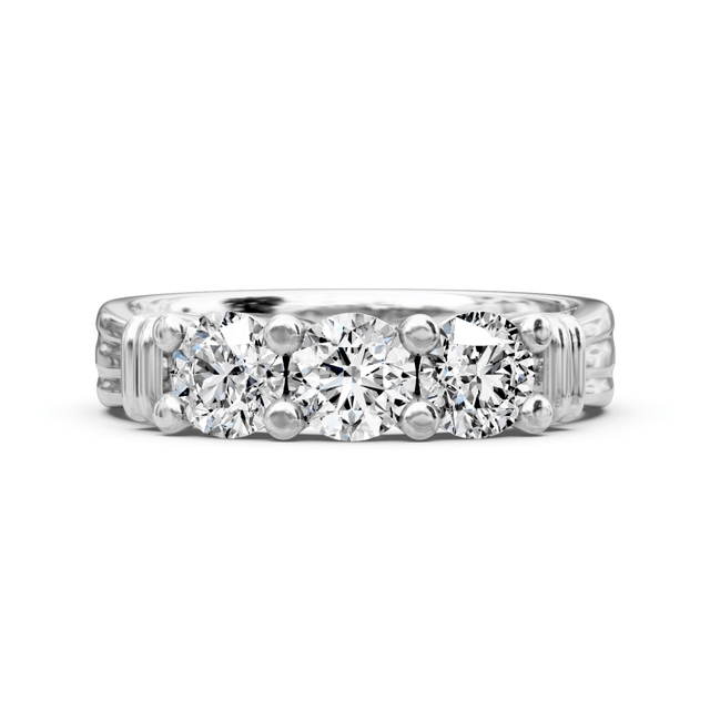 0.70 CT Round Cut Natural Diamonds - Wedding Band