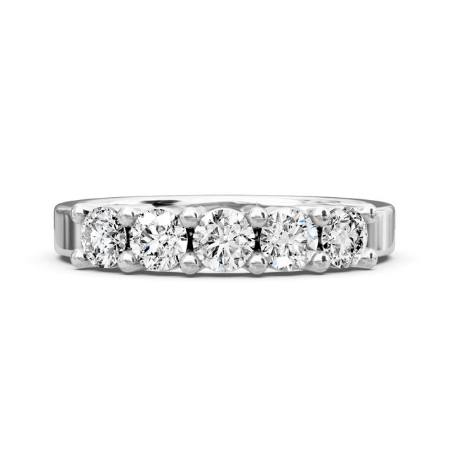 0.80 CT Round Cut Natural Diamonds - Wedding Band