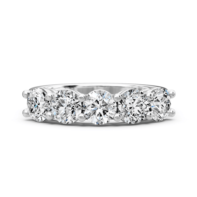 2.00 CT Round Cut Natural Diamonds - Wedding Band