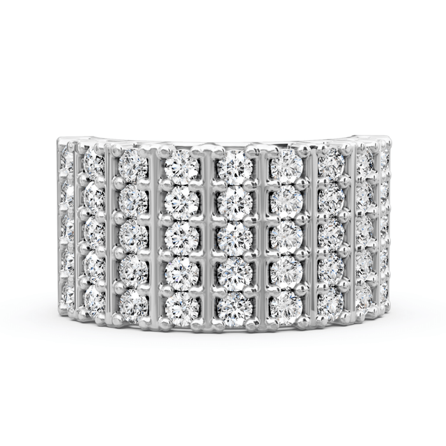 2.00 CT Round Cut Natural Diamonds - Wedding Band