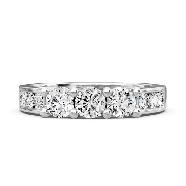 1.00 CT Round Cut Lab Grown Diamonds - Wedding Band