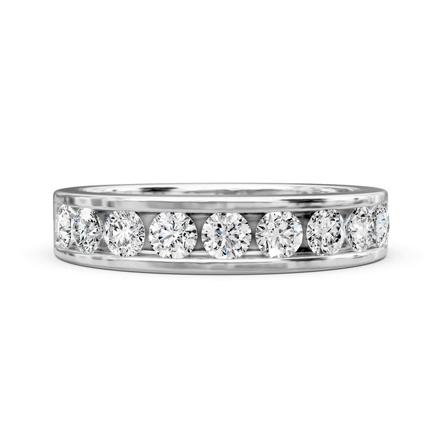 0.80 CT Round Cut Lab Grown Diamonds - Wedding Band