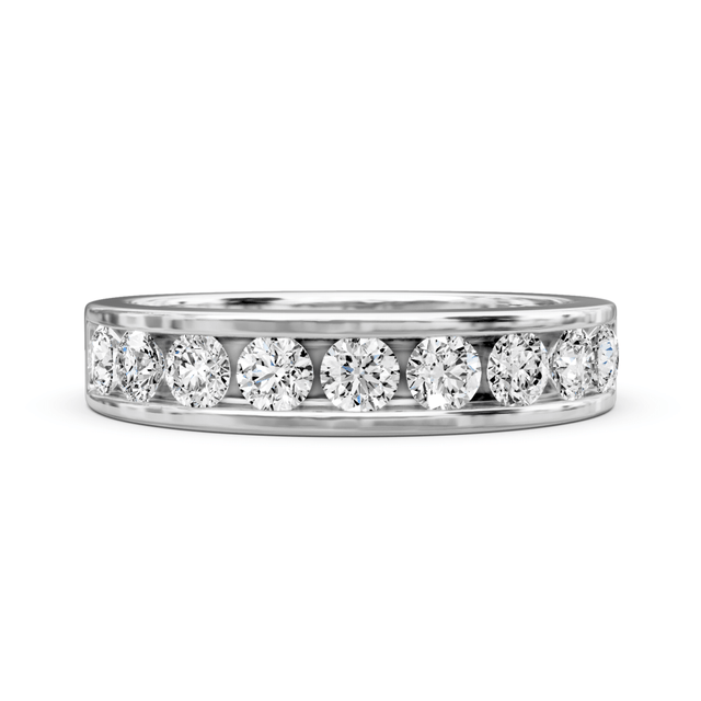 0.80 CT Round Cut Natural Diamonds - Wedding Band