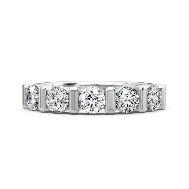 0.80 CT Round Cut Natural Diamonds - Wedding Band