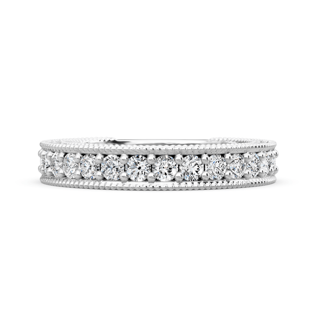 0.60 CT Round Cut Natural Diamonds - Wedding Band