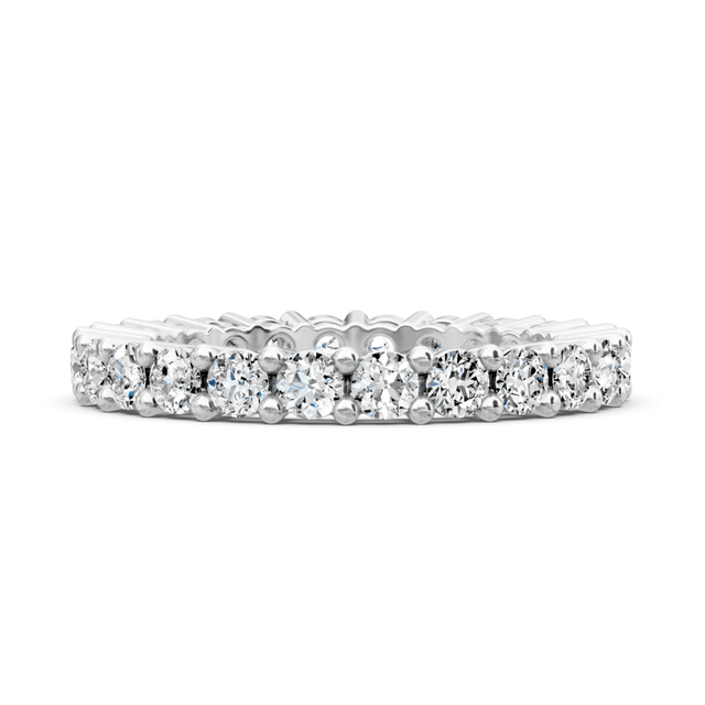 2.30 CT Round Cut Natural Diamonds - Eternity Rings