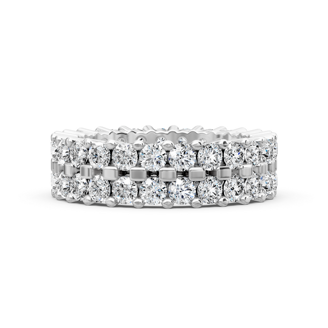 1.50 CT Round Cut Lab Grown Diamonds - Eternity Rings