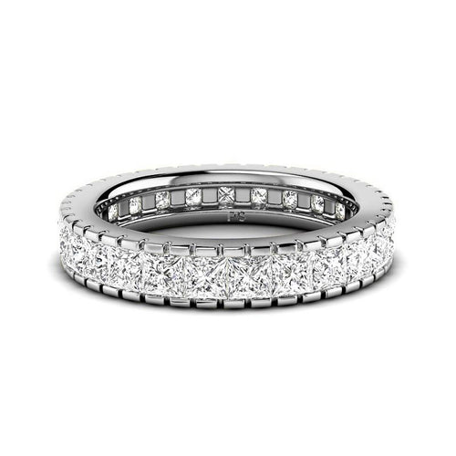 1.90 CT Princess Cut Natural Diamonds - Eternity Rings