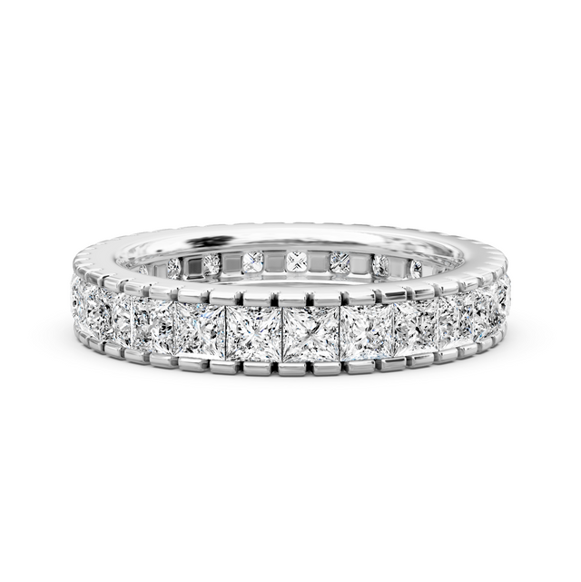 1.90 CT Princess Cut Natural Diamonds - Eternity Rings