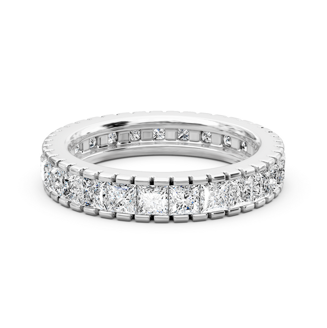 1.90 CT Princess Cut Lab Grown Diamonds - Eternity Rings