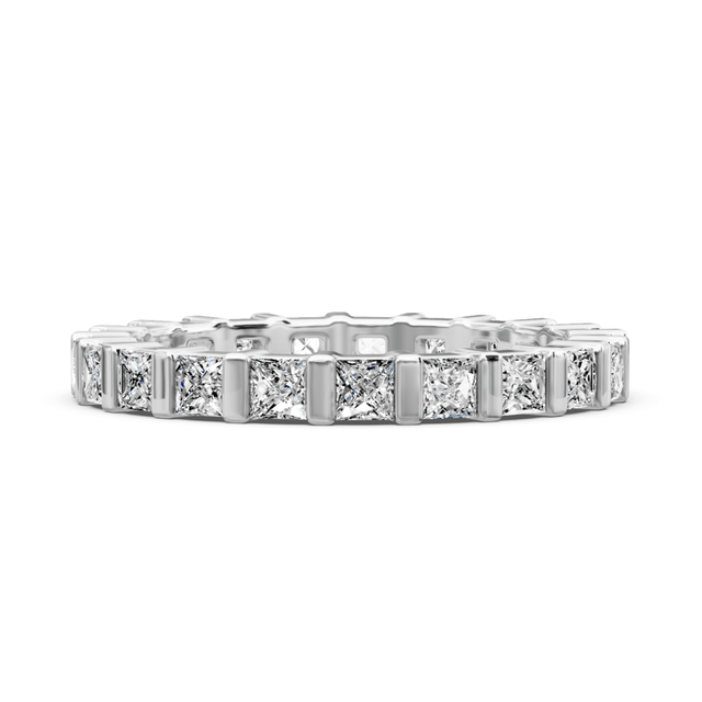 1.30 CT Round Cut Natural Diamonds - Eternity Rings