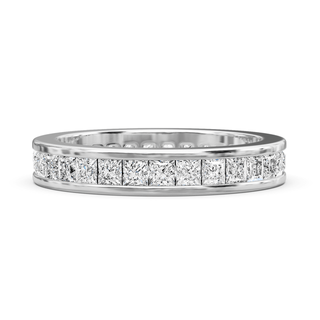 1.60 CT Princess Cut Natural Diamonds - Eternity Rings