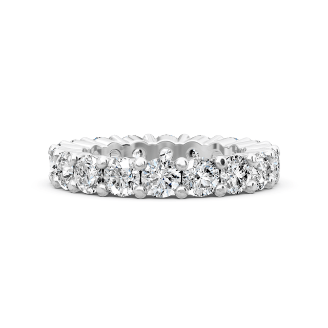 1.50 CT Round Cut Natural Diamonds - Eternity Rings
