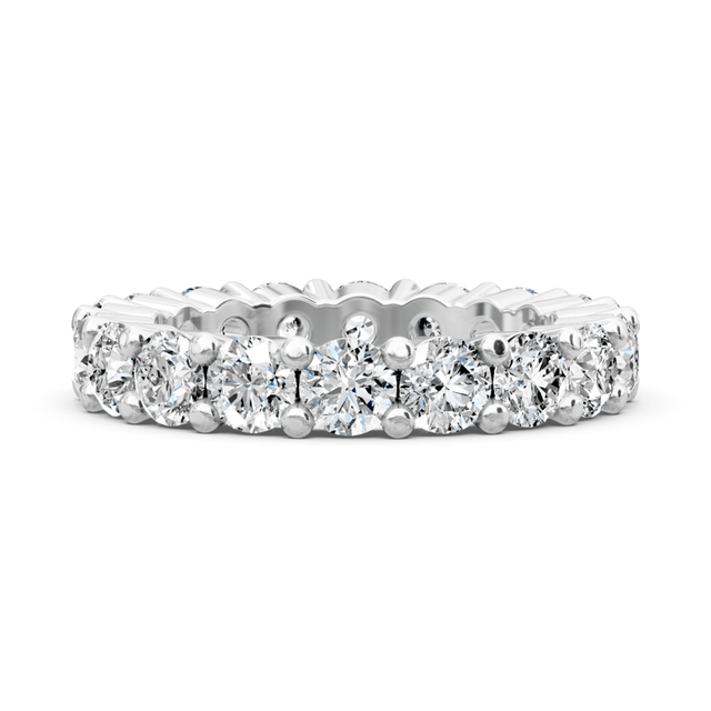 1.50 CT Round Cut Natural Diamonds - Eternity Rings