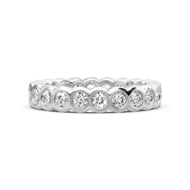 1.30 CT Round Cut Natural Diamonds - Eternity Rings