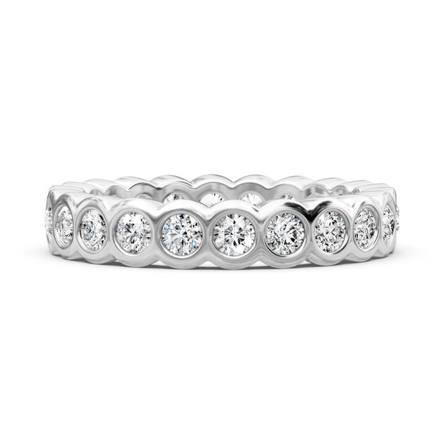 1.30 CT Round Cut Natural Diamonds - Eternity Rings