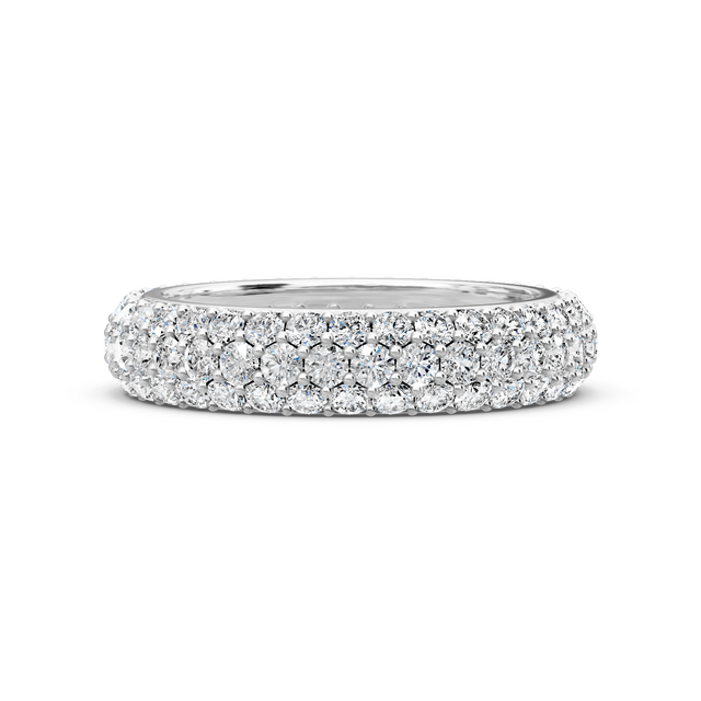 2.50 CT Round Cut Lab Grown Diamonds - Eternity Rings