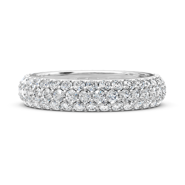 2.50 CT Round Cut Lab Grown Diamonds - Eternity Rings