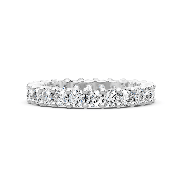 1.50 CT Round Cut Natural Diamonds - Eternity Rings