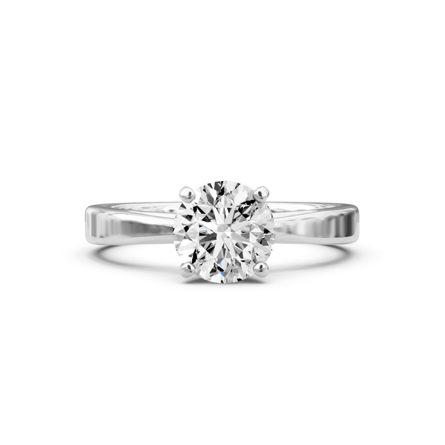 0.35-1.50 CT Round Cut Natural Diamonds - Solitaire Rings