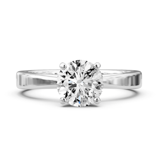 0.35-1.50 CT Round Cut Natural Diamonds - Solitaire Rings