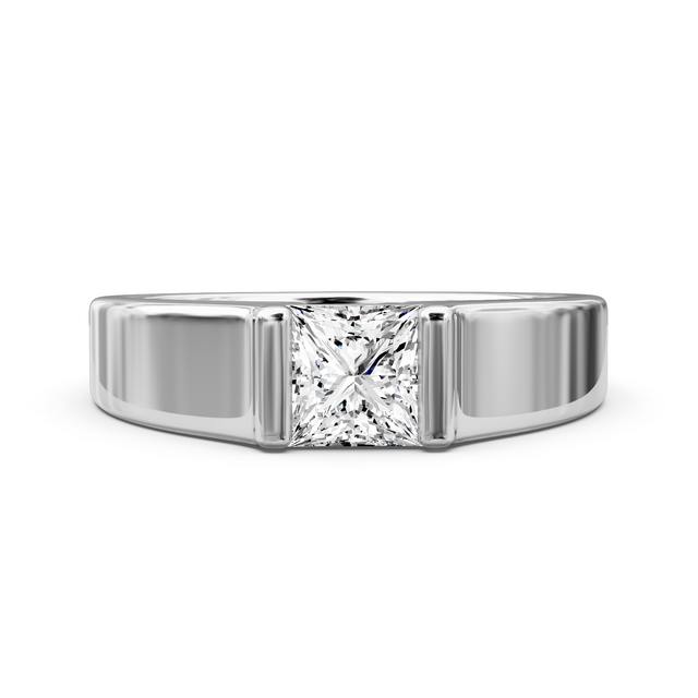 0.50-6.00 CT Princess Cut Lab Grown Diamonds - Solitaire Rings