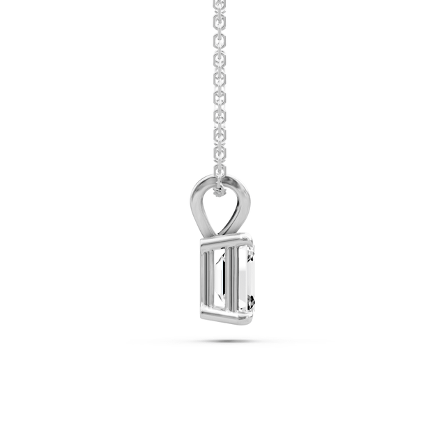 0.50-6.00 CT Emerald Cut Lab Grown Diamonds - Solitaire Pendant