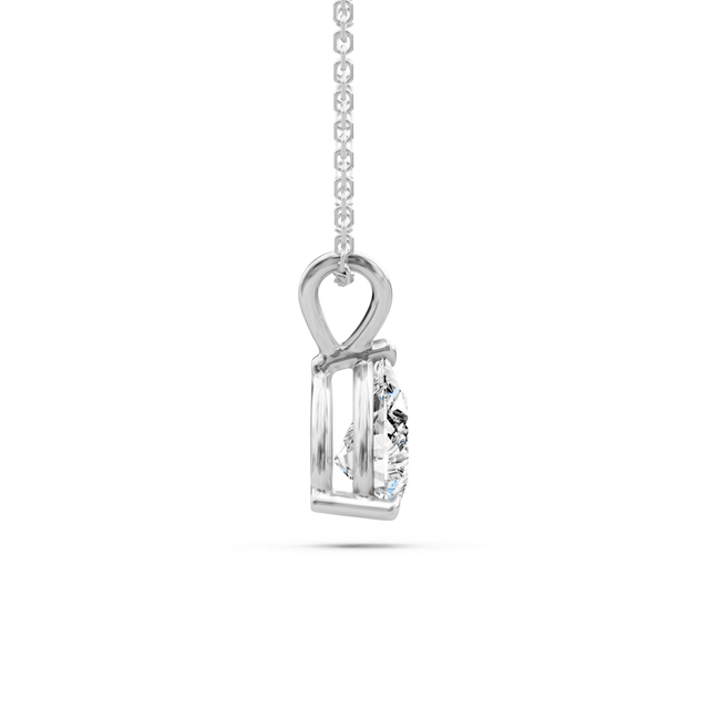0.50-6.00 CT Pear Cut Lab Grown Diamonds - Solitaire Pendant