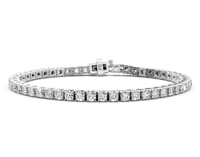 1.00-6.00 CT Round Cut Natural Diamonds - Tennis Bracelet