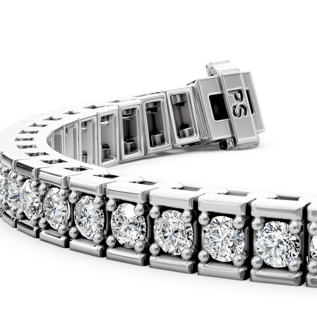 2.00-3.00 CT Round Cut Natural Diamonds - Diamond Bracelets