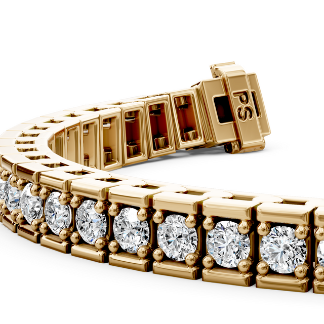 2.00-3.00 CT Round Cut Natural Diamonds - Diamond Bracelets