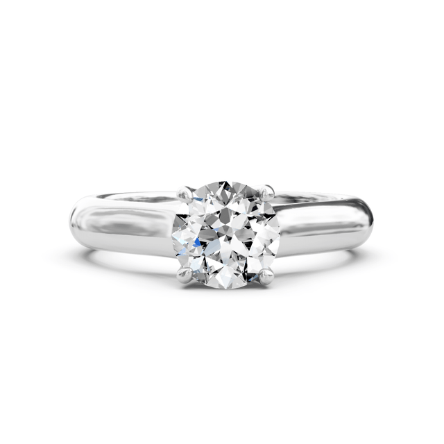 0.35-1.50 CT Round Cut Natural Diamonds - Solitaire Rings
