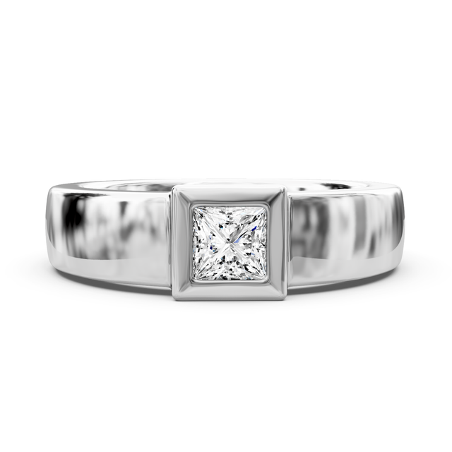 0.50-6.00 CT Princess Cut Lab Grown Diamonds - Solitaire Rings