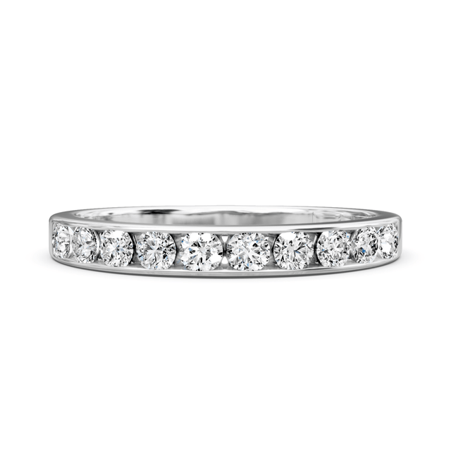 0.25 CT Round Cut Natural Diamonds - Wedding Band