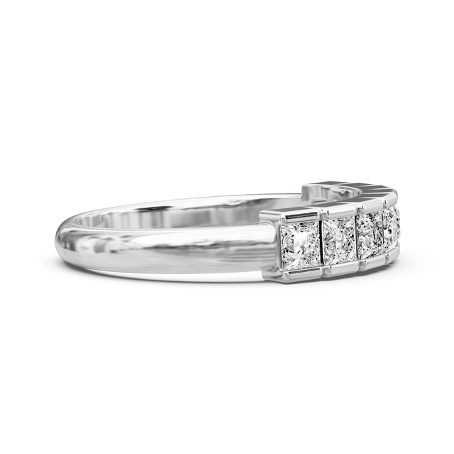 1.20 CT Princess Cut Natural Diamonds - Wedding Band